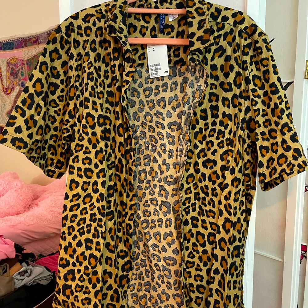 COPY - H&M Men’s Cheetah Button Down